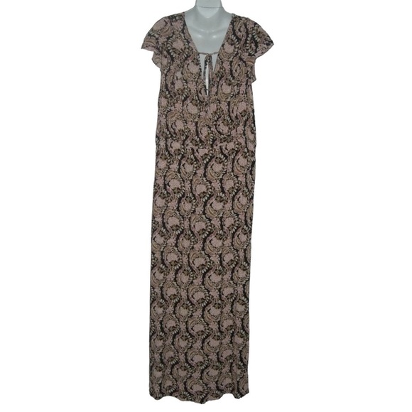 Maurices Dress W Shorts Boho Print Bohemian Gauze Festival Beach Maxi Skort Wrap - Picture 4 of 15